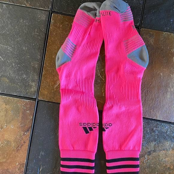 Hot pink Adidas Soccer socks - Picture 3 of 3
